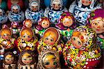 Decorative Russian dolls for sale, St. Petersburg, Russia, Europe