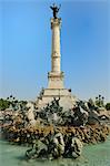 Fontaine Des Quinconces, Monument Aux Girondins, Bordeaux, UNESCO World Heritage Site, Gironde, Aquitaine, France, Europe