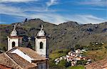 View of Our Lady of Merces de Baixo Church, Ouro Preto, UNESCO World Heritage Site, Minas Gerais, Brazil, South America