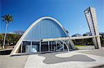 Church of St. Francis of Assisi, designed by Oscar Niemeyer, Pampulha Lake, Pampulha, Belo Horizonte, Minas Gerais, Brazil, South America