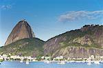 Botafogo Bay and Sugar Loaf Mountain (Pao de Acucar), Rio de Janeiro, Brazil, South America