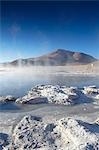 Hot springs of Termas de Polques on the Altiplano, Potosi Department, Bolivia, South America