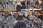 Carved stone souvenirs in Witches' Market, La Paz, Bolivia, South America
