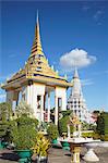 Stupas at Silver Pagoda in Royal Palace, Phnom Penh, Cambodia, Indochina, Southeast Asia, Asia