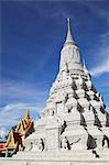 Stupa at Silver Pagoda in Royal Palace, Phnom Penh, Cambodia, Indochina, Southeast Asia, Asia
