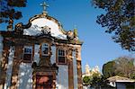 Our Lady Rosario dos Pretos and Matriz de Santo Antonio churches, Tiradentes, Minas Gerais, Brazil, South America