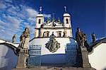 Sanctuary of Bom Jesus de Matosinhos and The Prophets sculpture by Aleijadinho, UNESCO World Heritage Site, Congonhas, Minas Gerais, Brazil, South America