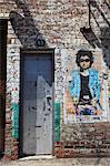 Bob Dylan, street art, Meatpacking District, Manhattan, New York City, United States of America, North America