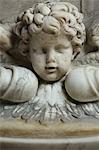 The 17th century holy water font, St. Germain l'Auxerrois church, Paris, France, Europe