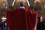 Catholic Mass, Church of Notre-Dame du Perpetuel Secours, Paris, France, Europe