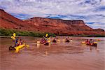 Rafting on the Upper Colorado River near Moab, Utah, United States of America, North America