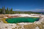 Abyss Pool, West Thumb Geyser Basin, Yellowstone National Park, UNESCO World Heritage Site, Wyoming, United States of America, North America