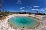 Blue Funnel spring, West Thumb Geyser Basin, Yellowstone National Park, UNESCO World Heritage Site, Wyoming, United States of America, North America