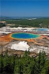 Grand Prismatic Spring, Midway Geyser Basin, Yellowstone National Park, UNESCO World Heritage Site, Wyoming, United States of America, North America