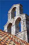 Church bell tower, Old Town, Budva, Montenegro, Europe