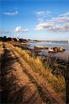 Track by the River at Orford Quay, Orford, Suffolk, England, United Kingdom, Europe