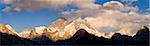 View from Gokyo Ri, 5300 metres, Mount Everest, 8850 metres and Mount Lhotse, (850 metres, Dudh Kosi Valley, Solu Khumbu (Everest) Region, Nepal, Himalayas, Asia