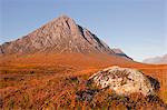 Buachaille Etive Mor mountain on the edge of Glencoe and Glen Etive, Highlands, Scotland, United Kingdom, Europe