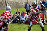 Reenactment of a knight's fight in the Tower of London, England, United Kingdom, Europe