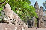 South Gate to Angkor Thom, Angkor, UNESCO World Heritage Site, Siem Reap, Cambodia, Indochina, Southeast Asia, Asia