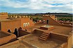 Overview of Kasbah Taourirt, Ouarzazate, Morocco, Africa