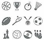 Sport icons. Vector set