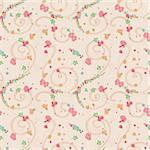 Seamless pattern of Little Colorful Flowers