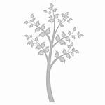 Beautiful art tree isolated on whirte background