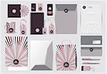 Great stationery design set in editable vector format