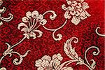 Traditional chinese silk clothing sample with flora pattern.