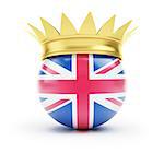 england crown on a white background
