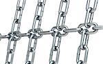 chain links on a white background