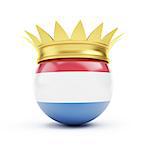 netherlands crown on a white background
