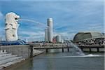 Merlion Park on Marina Bay, Singapore