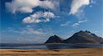 Mountains and sky in rural landscape