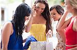 Women looking in shopping bag