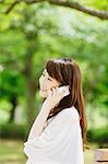 Young woman on the phone