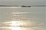 A boat on the Amazon River,near Puerto Narino, Colombia