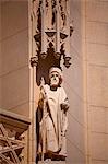 Czech Republic, South Moravia, Lednice, Detail of sculpture on the Lednice Castle facade. UNESCO