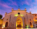 France, Provence, Orange, Eglise Saint Florent at dusk