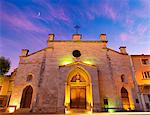 France, Provence, Orange, Eglise Saint Florent at dusk