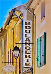 France, Provence, Orange, Boulangerie sign