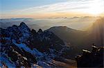 Europe, France, French Alps, Haute Savoie, Chamonix, Aiguilles Rouge mountains MR