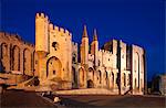 The Palais des Papes is one of the largest and most important medieval Gothic buildings in Europe, Avignon, France