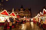 Dusseldorf, North Rhine Westphalia, Germany, The old town square during Christmas