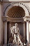 Rome, Lazio, Italy, Detail of Fontana di Trevi.