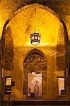 Lebanon, Beirut. The entrance to the Mansour Assaf Mosque.