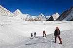 Asia, Nepal, Himalayas, Sagarmatha National Park, Solu Khumbu Everest Region, Camp 1 on Mt Everest