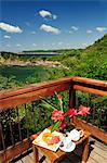 View from the Aqua Wellness Resort, Pacific Coast, Nicaragua, Central America