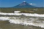 View to Volcan Conception and Ometepe Island across Lago Nicaragua,  Nicaragua, Central America